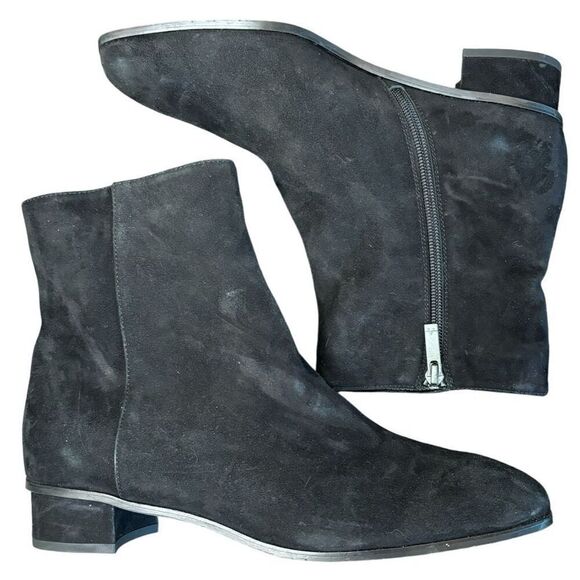 Aquatalia Reeta Suede Ankle Boots in Black NWOB Size 11 - Picture 4 of 7